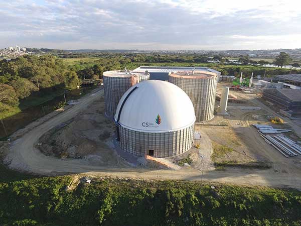 Usina passa a produzir biogás a partir de resíduos orgânicos e lodo de esgoto