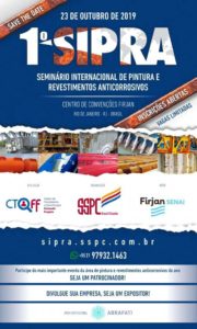 1º SIPRA - Seminário Internacional de Pintura e Revestimentos Anticorrosivos