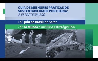 Guia com foco em ESG lista melhores práticas de sustentabilidade portuária, em inglês e português
