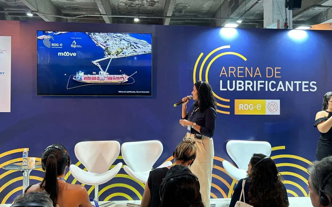 Com stand temático e palestra sobre ESG e circularidade, lubrificantes Mobil™ inauguraram espaço para a indústria do setor no ROG-e 2024