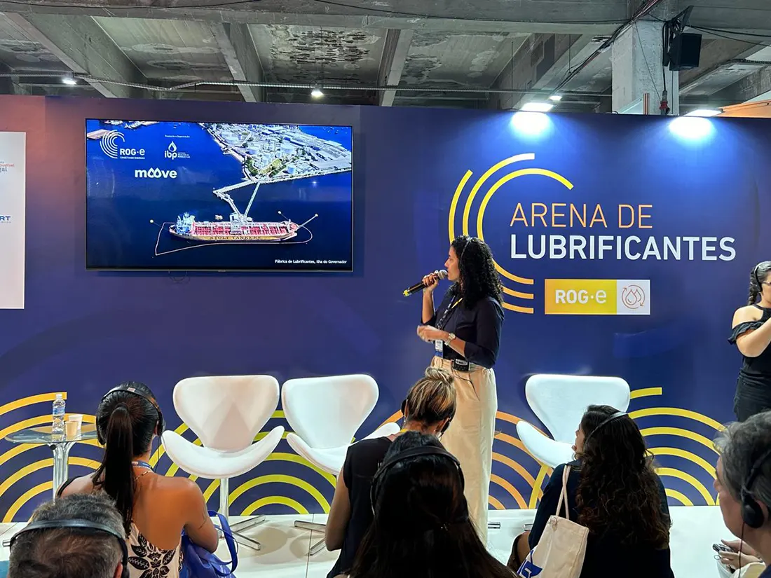 Com stand temático e palestra sobre ESG e circularidade, lubrificantes Mobil™ inauguraram espaço para a indústria do setor no ROG-e 2024 Com stand temático e palestra sobre ESG e circularidade, lubrificantes Mobil™ inauguraram espaço para a indústria do setor no ROG-e 2024