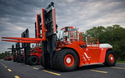 Gigante da movimentação: Brasil recebe a primeira empilhadeira de 70 toneladas para atender portos e indústrias