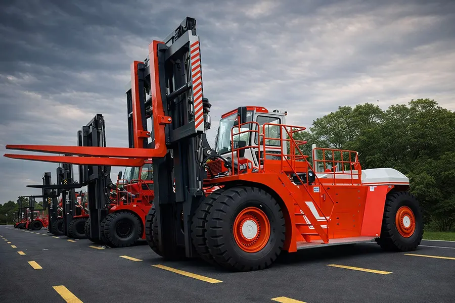 Gigante da movimentação Brasil recebe a primeira empilhadeira de 70 toneladas para atender portos e indústrias